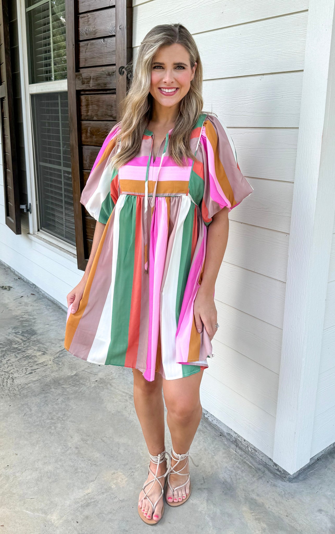 Multi Stripe Dress