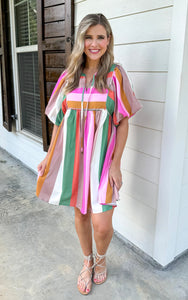 Multi Stripe Dress