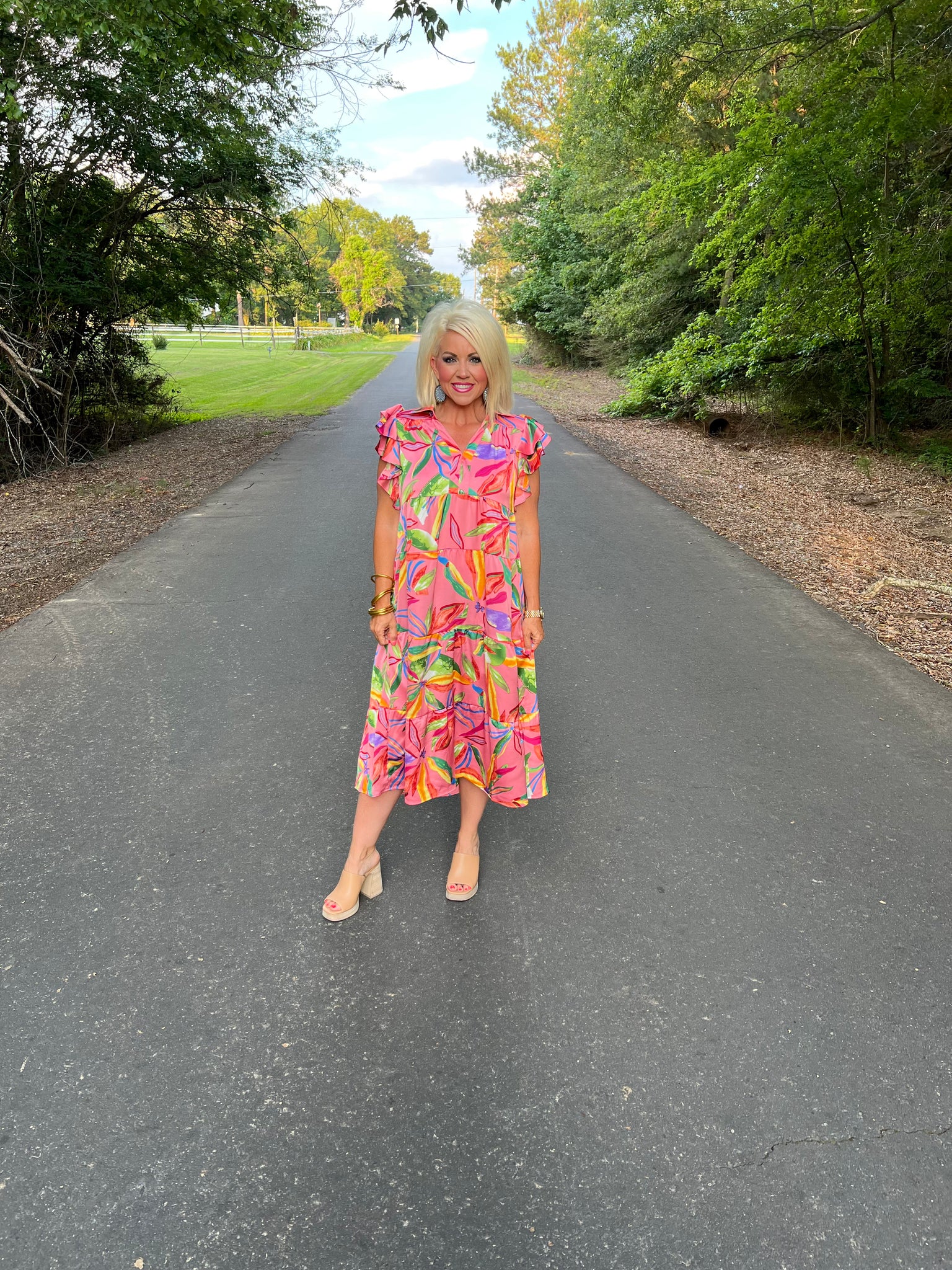 Tropical Floral Dress