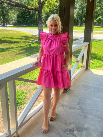 Bubblegum Ruffle Dress