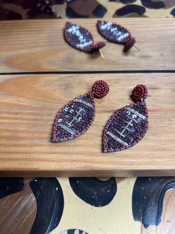 Football Earrings