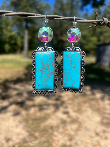 Turquoise Rhinestone