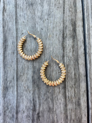Gold Stacked Hoops