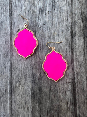 Hot Pink Earring