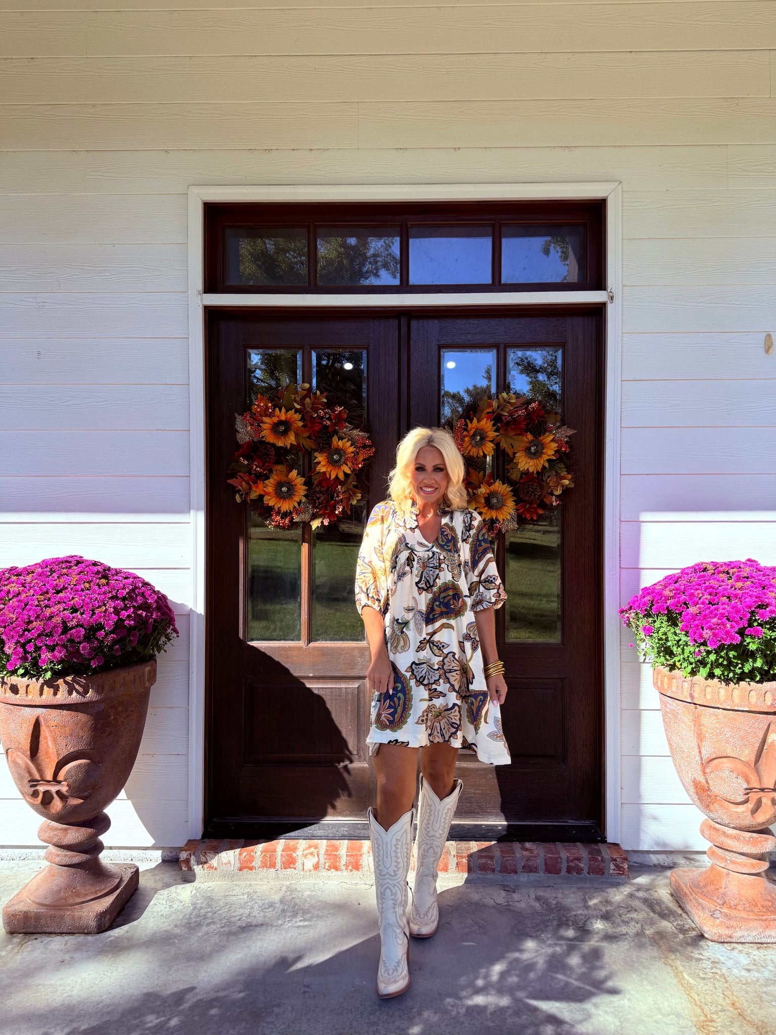 Autumn Breeze Boho Dress