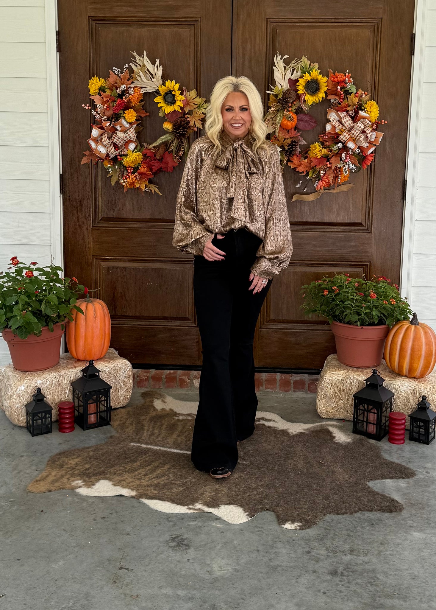 Metallic Snake Blouse