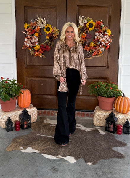 Metallic Snake Blouse
