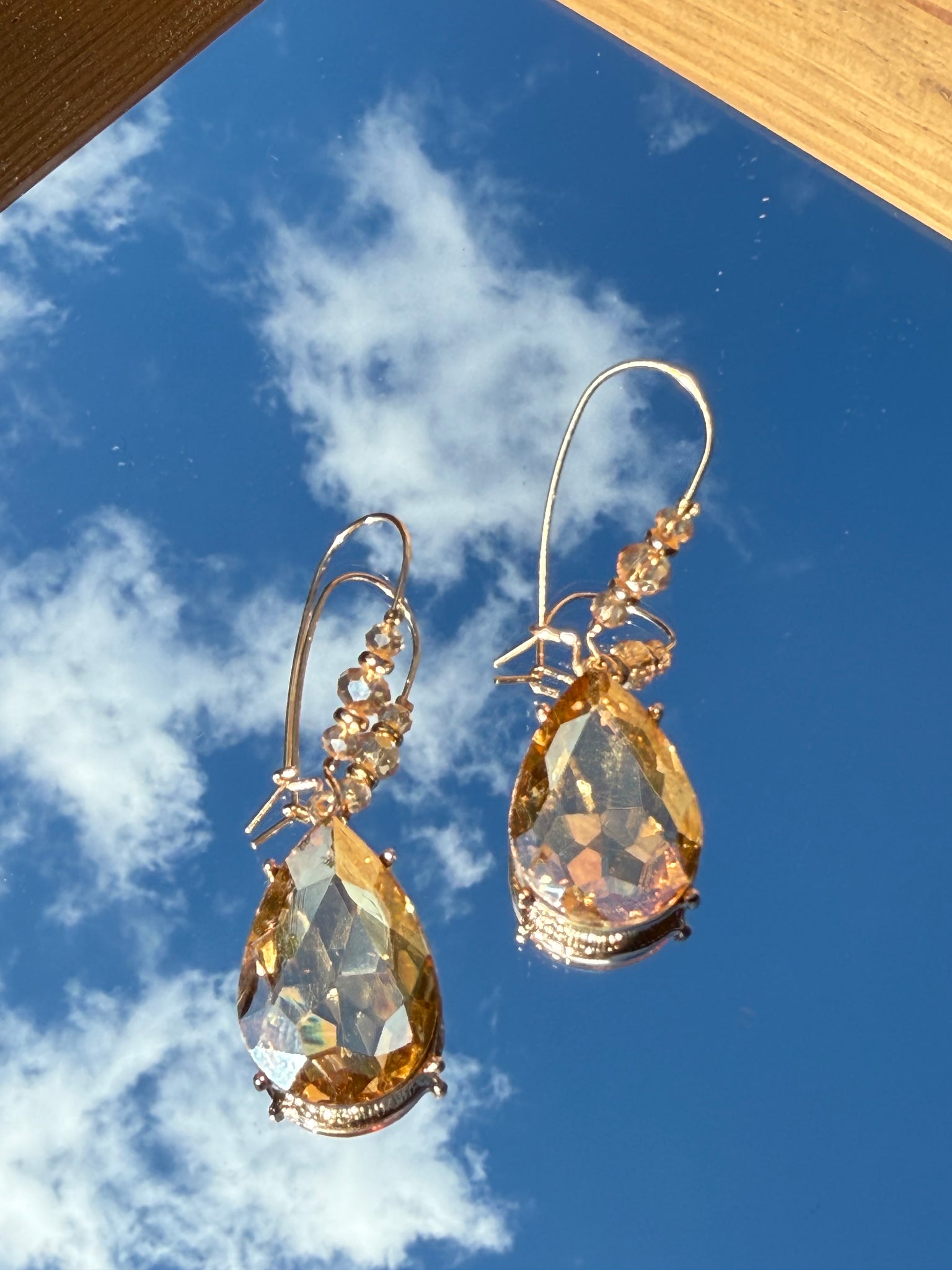 Champagne Teardrop Earring
