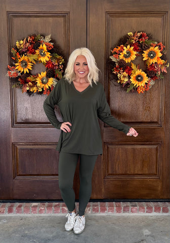 Olive Loungewear Set