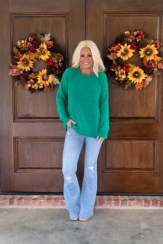 Emerald Chenille Sweater