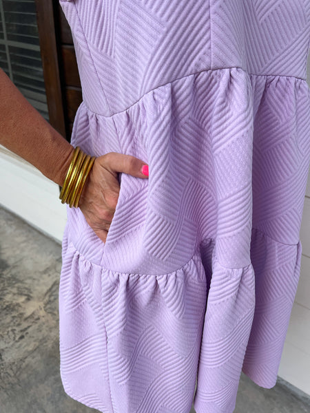 Lavender Textured Dress
