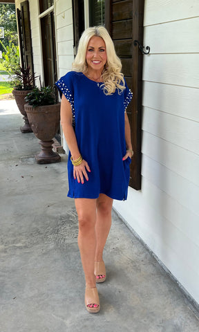 Sapphire and Pearl Dress