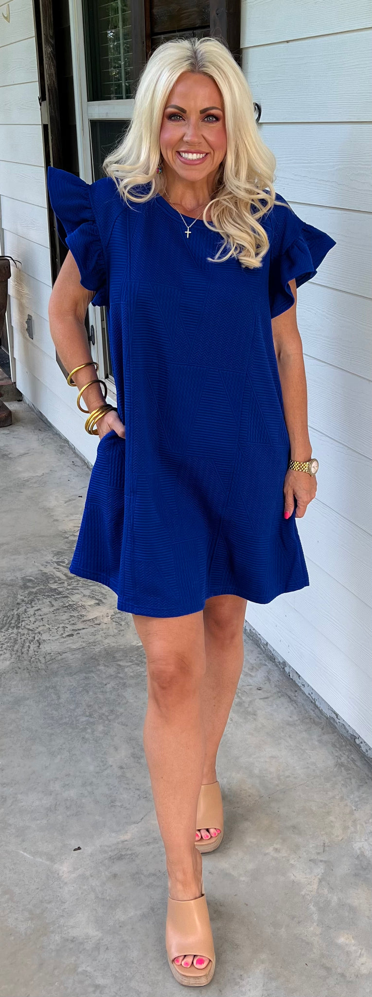 Royal Textured Dress
