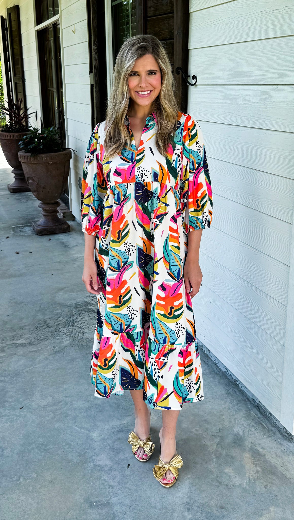 Tropical A-Line Maxi
