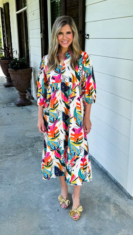 Tropical A-Line Maxi
