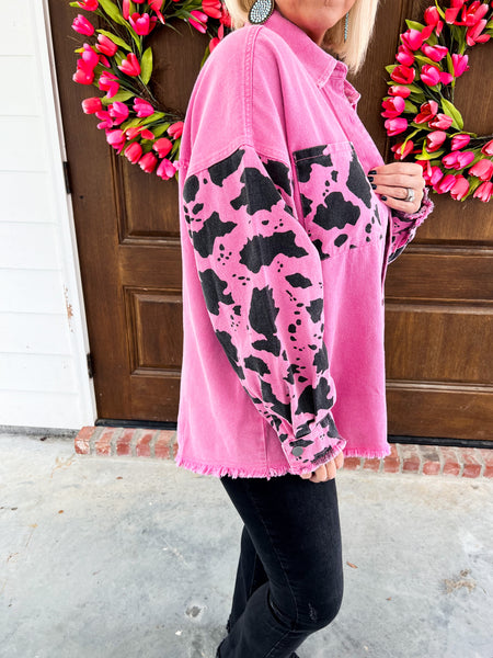 Pink and Black Jacket