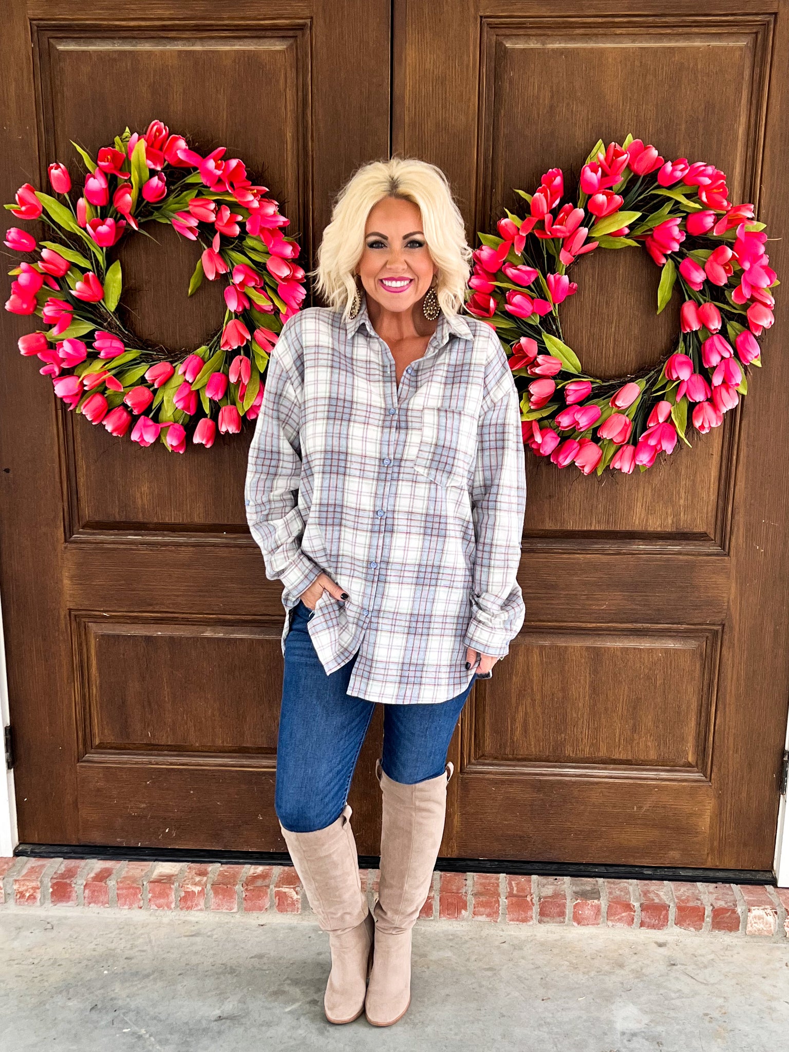 Plaid Tunic
