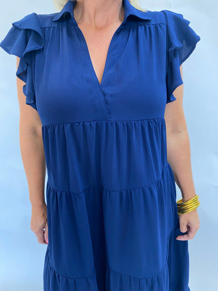 Midi Dress - Navy