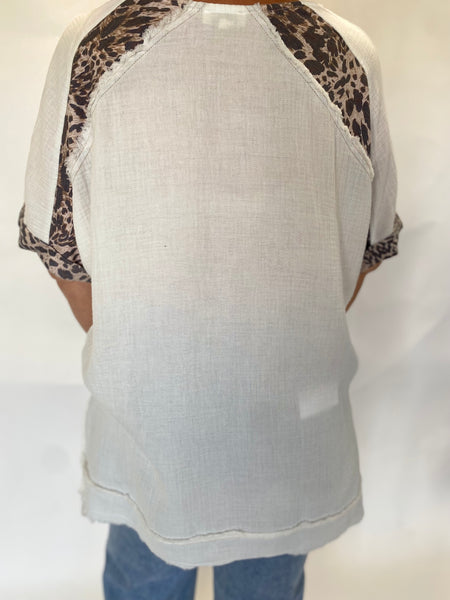 Animal Colorblock Top