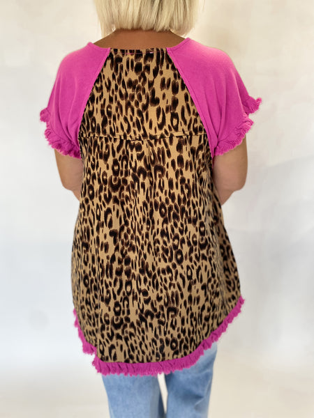 Mulberry Leopard Top