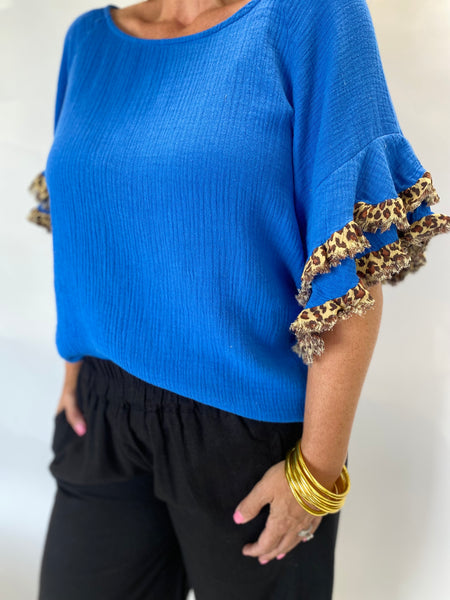 Sapphire Leopard Shirt